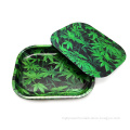 Rolling Tray With Magnetic Lid Metal Tray With Lid Customize Logo New Arrival Herb Tobacco Metal Rolling Tray
